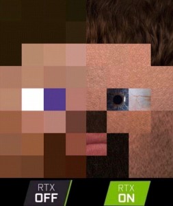 Create meme: minecraft rtx off, photo of the head of Steve, the head of herobrine