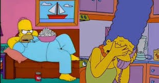 Create meme: Marge Simpson, The Simpsons Homer and Marge's Bedroom, Homer and Marge Simpson