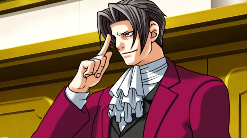 Create meme: Miles edgeworth, ace attorney 7, Miles Edgeworth Sprites