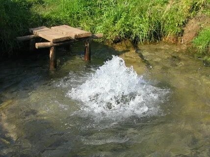 Создать мем: родники, из под земли, ключ вода