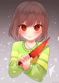 Создать мем: chara frisk, чара, чара аниме арт