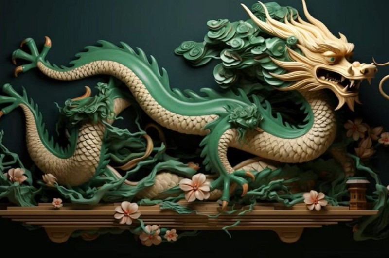 Create meme: dragons, Chinese dragon, 9 dragons painting