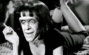 Создать мем: кадр из видео, munster, Herman Munster