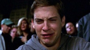 Create meme: Tobey Maguire crying, Tobey Maguire, crying Tobey Maguire