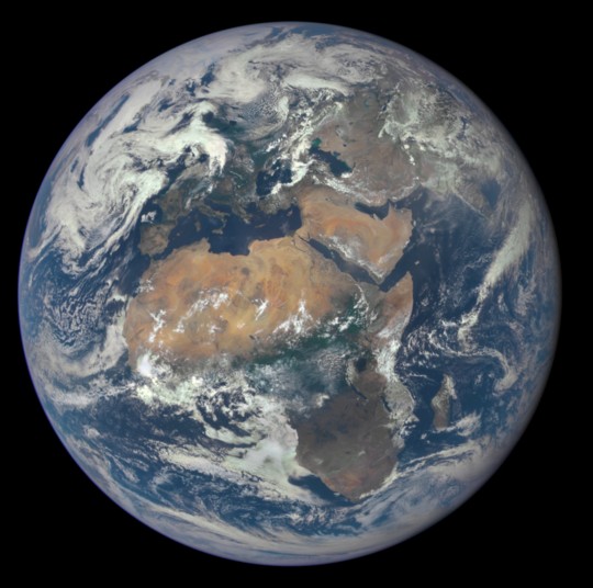 Create meme: earth from outer space, dscovr, earth 