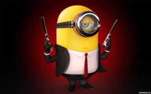 Create meme: cool profile minion, minions, Wallpaper 1024x600 minions