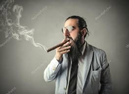 Create meme: The man with the smoking pipe, The man with the pipe, the man with the cigar