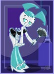 Создать мем: xj 9, teenage robot, steven universe