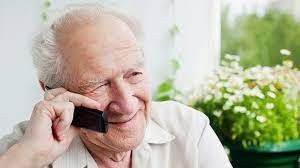 Create meme: cell, the elderly, phone 