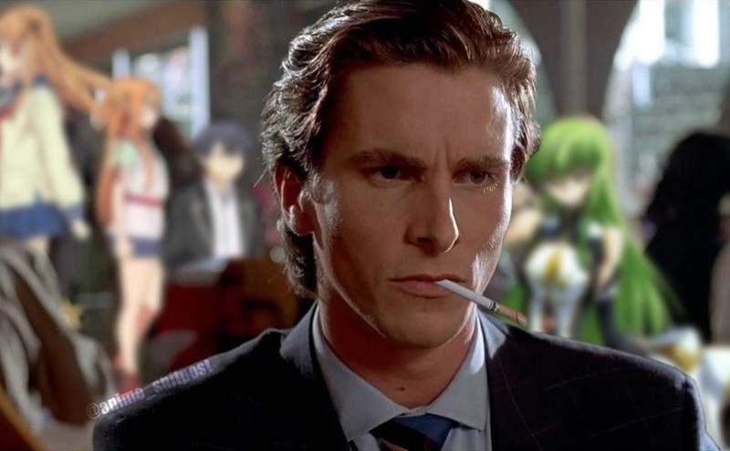 Создать мем: patrick bateman meme, кристиан бейл мем, patrick bateman american psycho