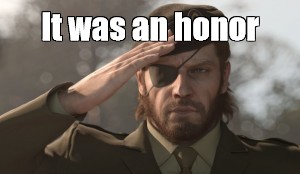 Create meme press f to pay respect, solid snake salutes, big boss