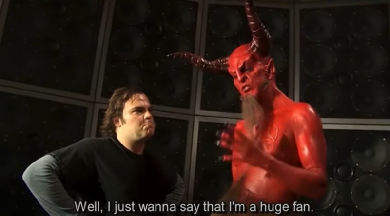 Create meme: I'm your big fan meme devil, Hell I'm a big fan of yours, Hell I'm a big fan of yours