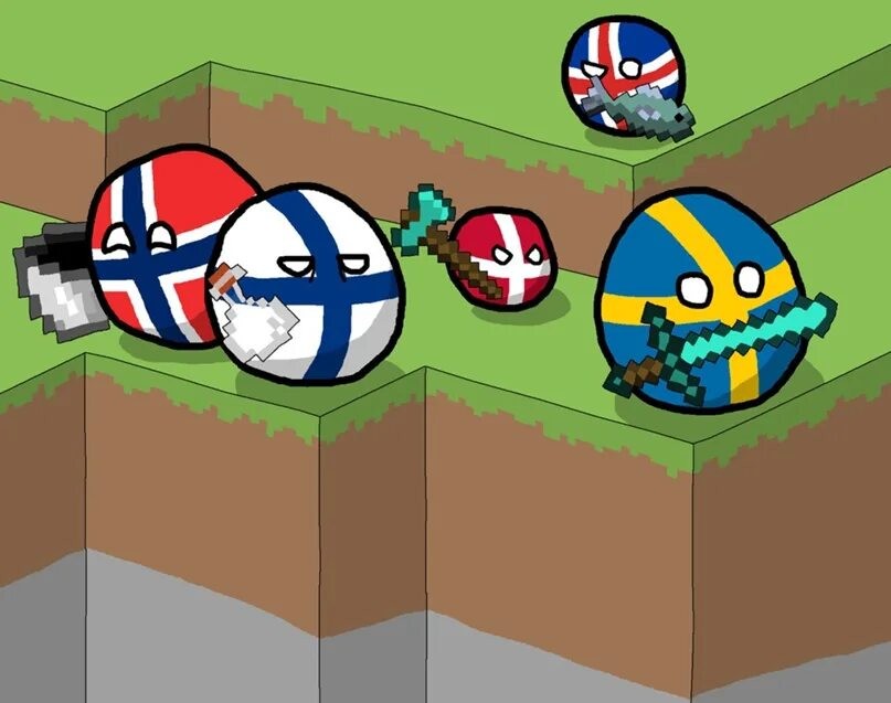 Create meme: countryball finland, Countryball Scandinavia, Countryball European Union