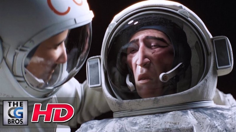 Create meme: a frame from the movie, astronaut , Alexey Leonov in space