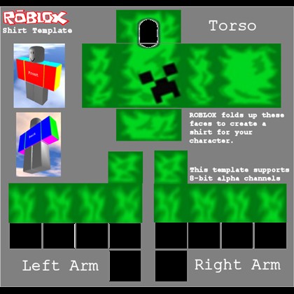 Create comics meme roblox shirt, roblox guest shirt template, roblox shirt  creeper png - Comics 