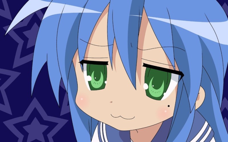 Create meme: Konata anime, anime lucky star, konata Izumi