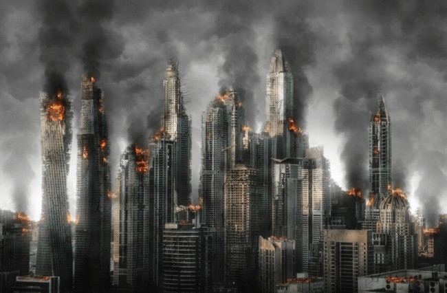 Create meme: apocalypse city, Biopunk dystopia, the end of the world 