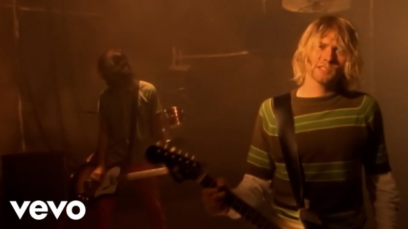 Создать мем: группа nirvana, курт кобейн smells like teen spirit, smells like teen spirit