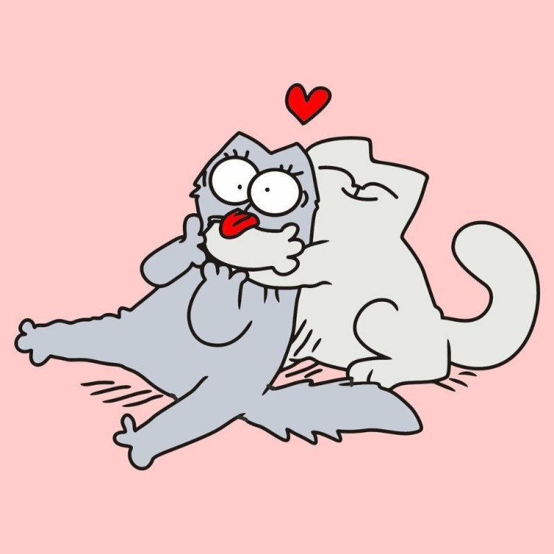 Create meme: Simon's cat, Simon the cat hugs, Cat Simon love