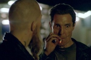 Create meme: McConaughey with a cigarette, Matthew McConaughey meme, Matthew McConaughey smokes
