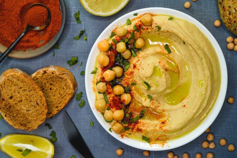 Create meme: hummus recipe for cooking at home, hummus, hummus food