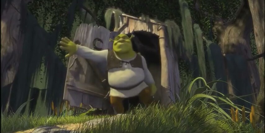 Somebody Once Told Me  Shrek Door [MEME ORIGIN] 