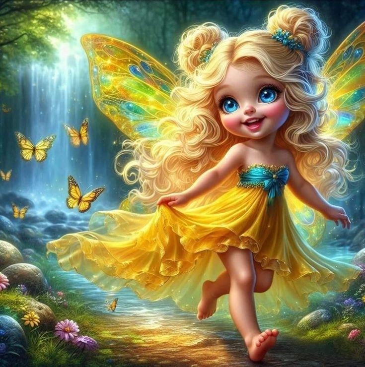 Create meme: A beautiful fairy, fairy , Sweet fairy