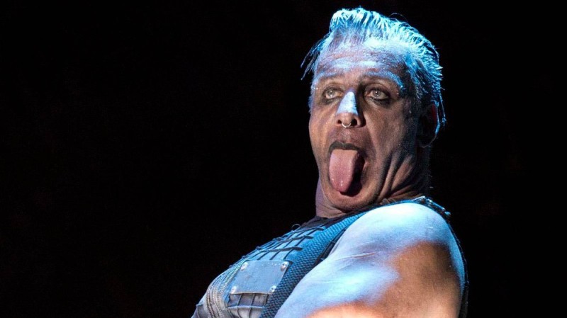 Create meme: rammstein till Lindemann, Thiel of Ramstein, till lindemann