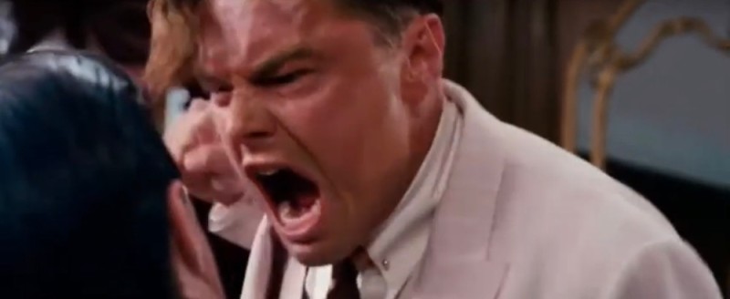 Create meme: funny , The great Gatsby shut up, The great Gatsby DiCaprio is angry