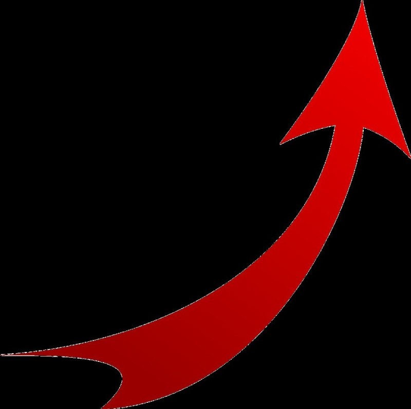 Create meme: red arrow, red up arrow, The red arrow