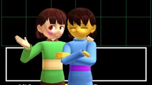 Create meme: Chara and frisk anime, tales of zestiria chara comic, another mmd motion dl