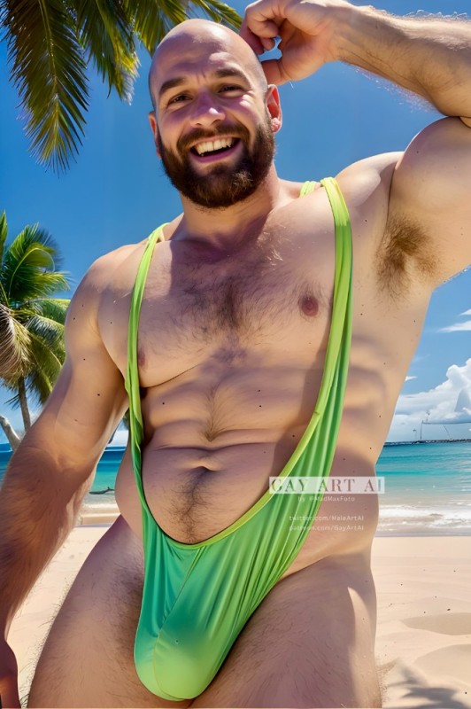 Create meme: mankini Borat, men's cross-body swimsuit, men's swimwear