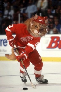 Создать мем: detroit red wings, хоккей, hockey player