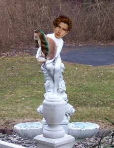 Create meme: fountain