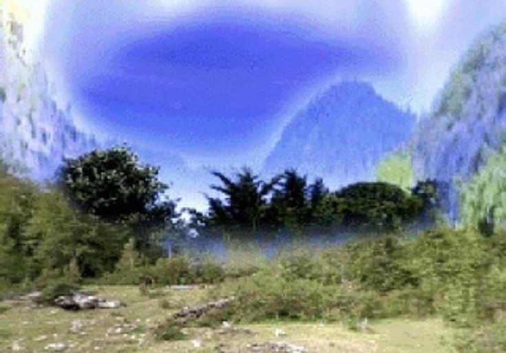 Create meme: weirdcore landscape, blurred image, king kong weta