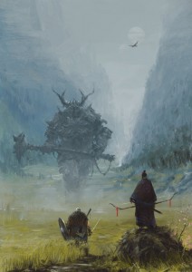 Create meme: warlord, drawings by Jakub rozalski, Polish artist Jakub rozalski