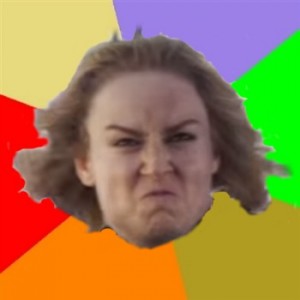 Create meme: Captain Marvel, face