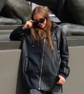 Create meme: jacket, leather jacket, girl