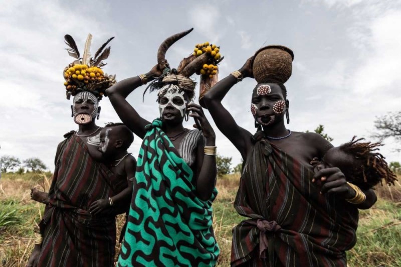 Create meme: the Mursi tribe , The Mursi ethnic group of Ethiopia, The Mursi tribe in Africa