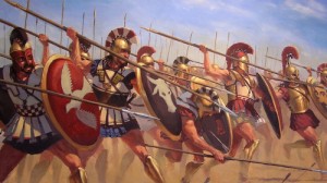 Create meme: battle, greek, Sparta