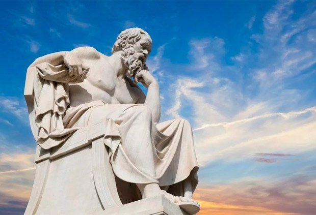 Create meme: Socrates , ancient philosophers, monument to Socrates