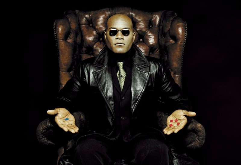 Create meme: Morpheus is a choice between the two pills, Morpheus from the matrix, morpheus pills