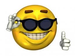 Create meme: cool smiley, cool smiley with glasses, big rgumen