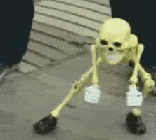 Create meme: skeleton