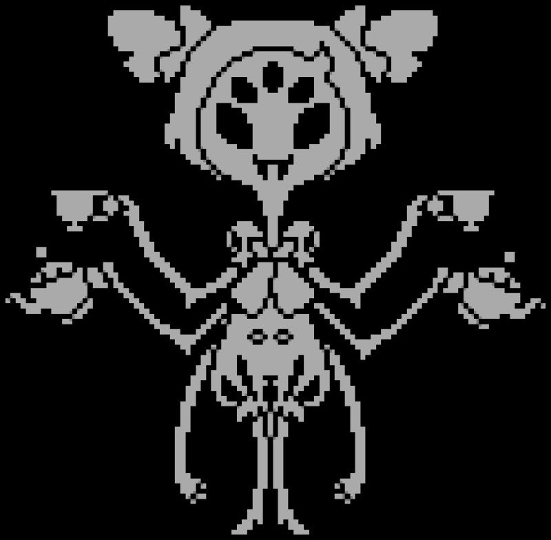 Create meme: undertale muffet, undertale muffet, muffet from the undertail pixel