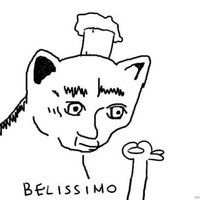 Create meme: cat chef belissimo, meme cat Belissimo , Belissimo meme