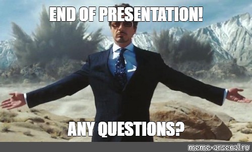 meme at the end of presentation