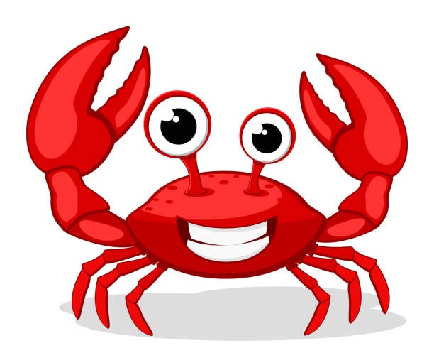 Create meme: crab on a white background, crab drawings, crab crab