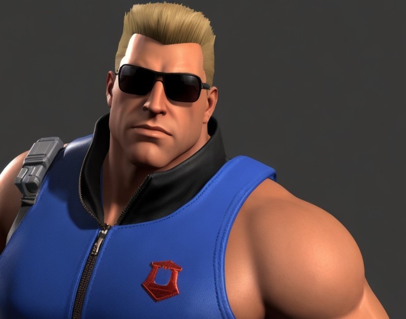 Create meme: Duke Nukem, duke nukem, Duke nyukem character