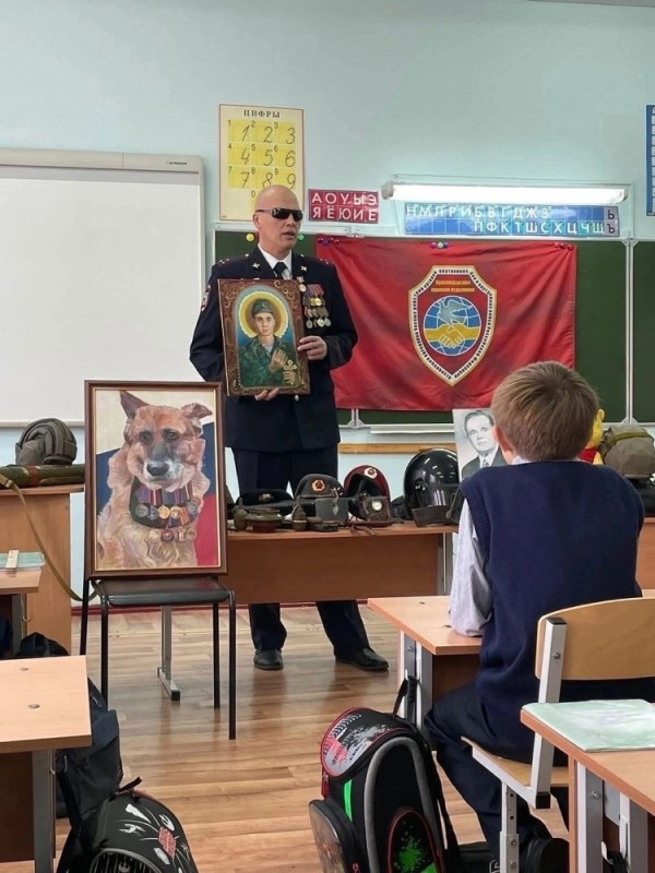 Create meme: a police officer , kravtsov, The cadets stand at the school